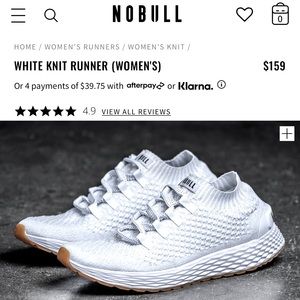 NOBULL white knit runners ❤️⭐️